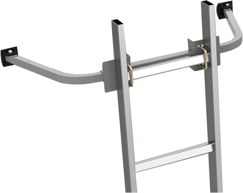 MLHpeak Ladder Stabilizer, Roof Ladder Standoff, Heavy Duty Ladder Stabilizer Accessory with Non-marring Rubber End Caps (Silver) - Image 1